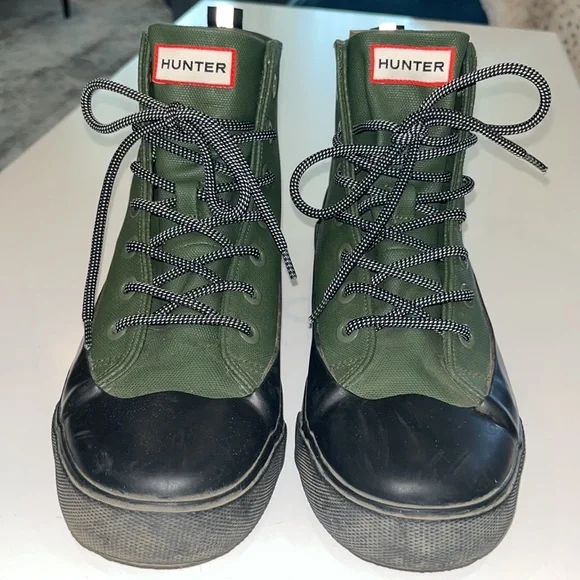Hunter for Target Shoes Army Green And Black Hunter Ankle Rain Boots For Target Sz7 S2 Poshmark